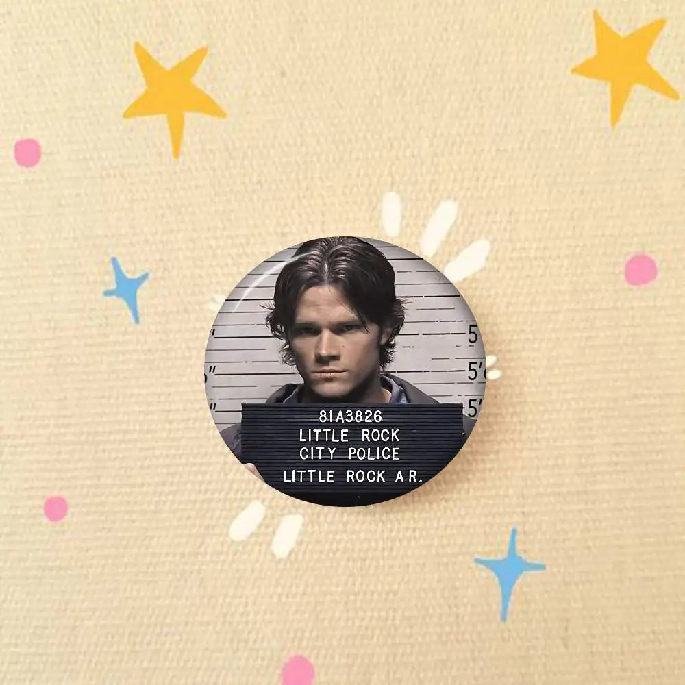 TV Series Supernatural   Animals Funny Brooches Badge Backpack Clothes Gift Accessory