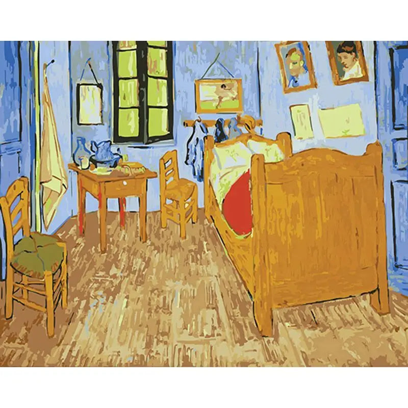 GATYZTORY Oil Paint By Numbers Diy Crafts Van Gogh Sky Landscape Pictures On Number Wall Decors Number Painting Art Supplies