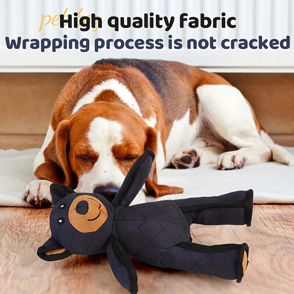 Squeaker Teddy Bear Dog Toys Aggressive Chewers Indestructible Stuffed Plush Dog Squeaky Toys Keep Them Busy For All Dogs Breeds
