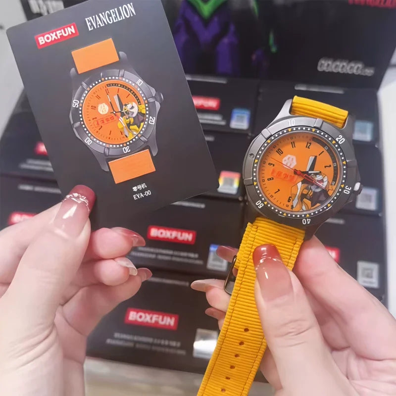 In stock genuine EVA Neon Genesis Evangelion Blind Box Time Repair Plan Series Watch Decor Ornaments Anime Birthday Gift Toys