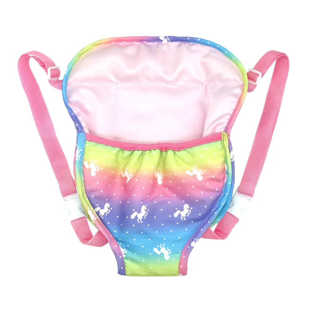 Alpaca Style Dolls Out Going Carry Bag 43-45cm Newborn Doll Clothes Accessories Christmas Birthday Gift18 Inch Doll Backpack Bag