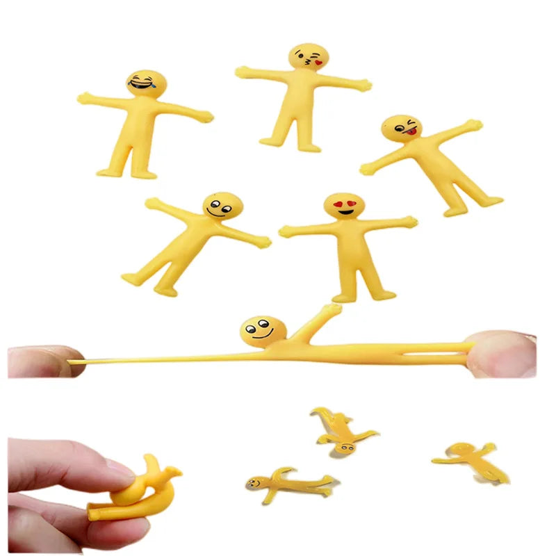 12pcs Funny Little Man Squishy Fidget Toys Antistress Adult Children Rising Stress Relief Squeeze Toys Kids Charisma Gift Toys