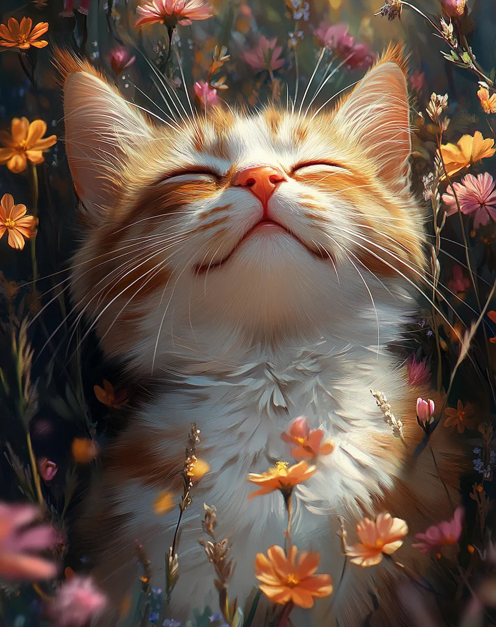 GATYZTORY Painting Paints By Numbers Cat Abstract Cute Picture Gifts Artwork Drawing By Numbers Picture Digital Home Decoration