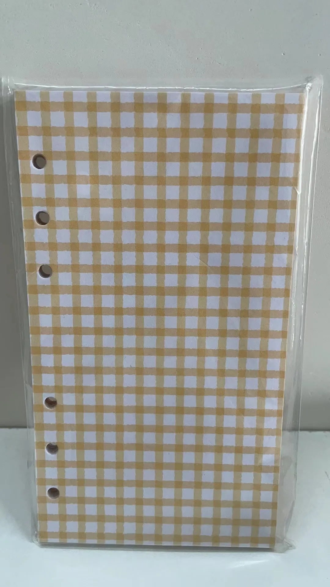 Cute Colour Grid A5/A6 Loose Leaf Notebook Refill Spiral Binder
