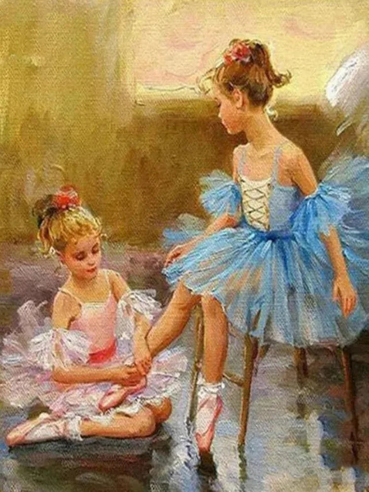 5D Diamond Painting Ballerina Full Round Portrait Diamond Mosaic Diy Diamond Embroidery Art Cross Stitch Home Decoration Gift
