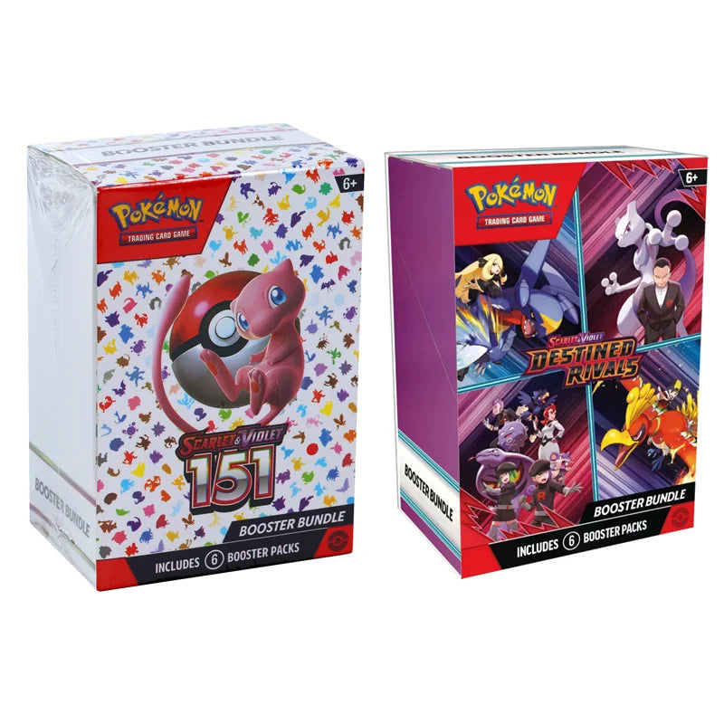 Pokemon Card v10 Booster bundle Destined Rivals Prismatic Evolutions Scarlet Violet 151 English Booster Transaction Cards Gifts