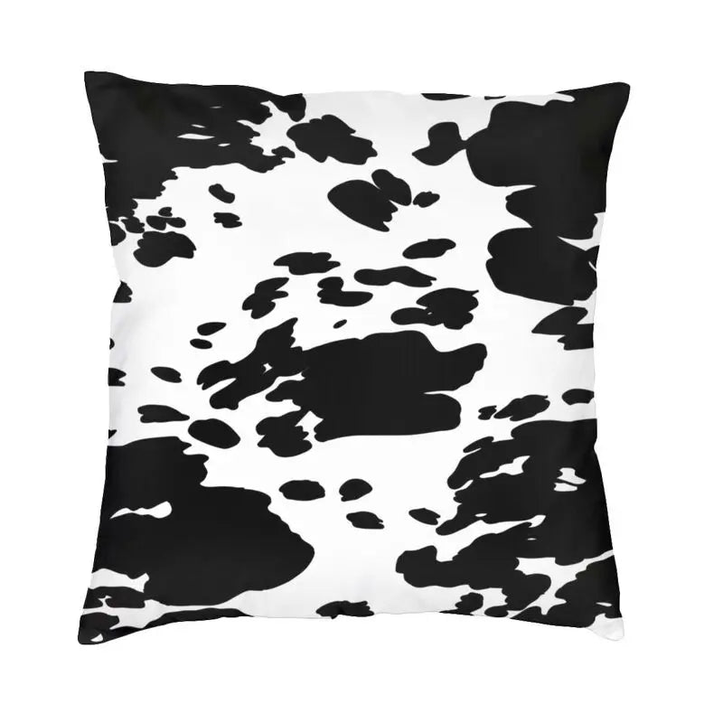 Hot Sale Scottish Highland Cow Cowhide Texture Cushion Cover 3D Print Animal Hide Leather Throw Pillow Case Sofa Car Home Decor