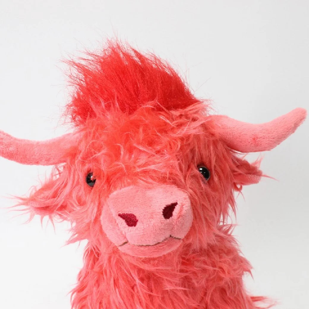 Cute Highland Cow Plush Toys Stuffed Animal Toy Dolls Simulation Long Hair Cow Plush for Kids Birthday Gift Home Decoration