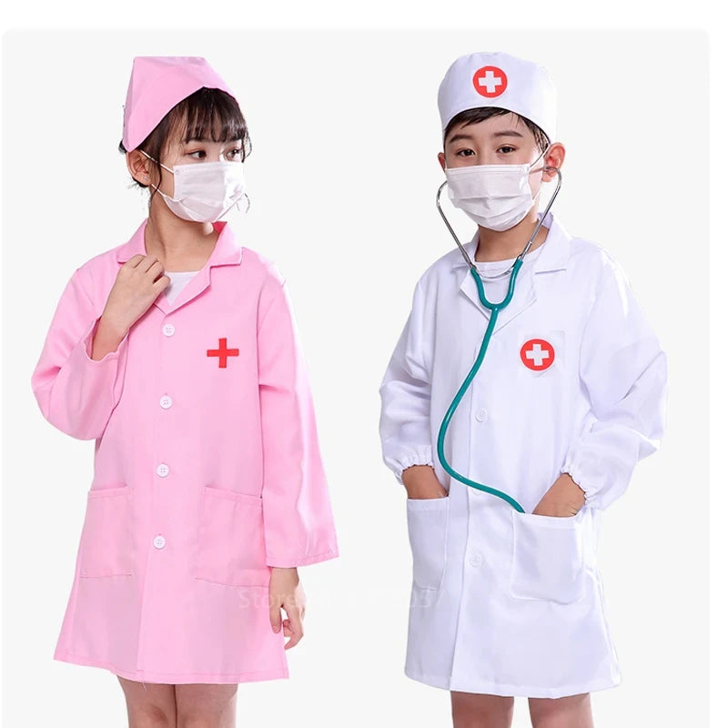 Children Simulation Doctor Toys Pretend Play Plastic Gift for Fun Role Playing Game Dress Up Costume Birthday Presents TMZ