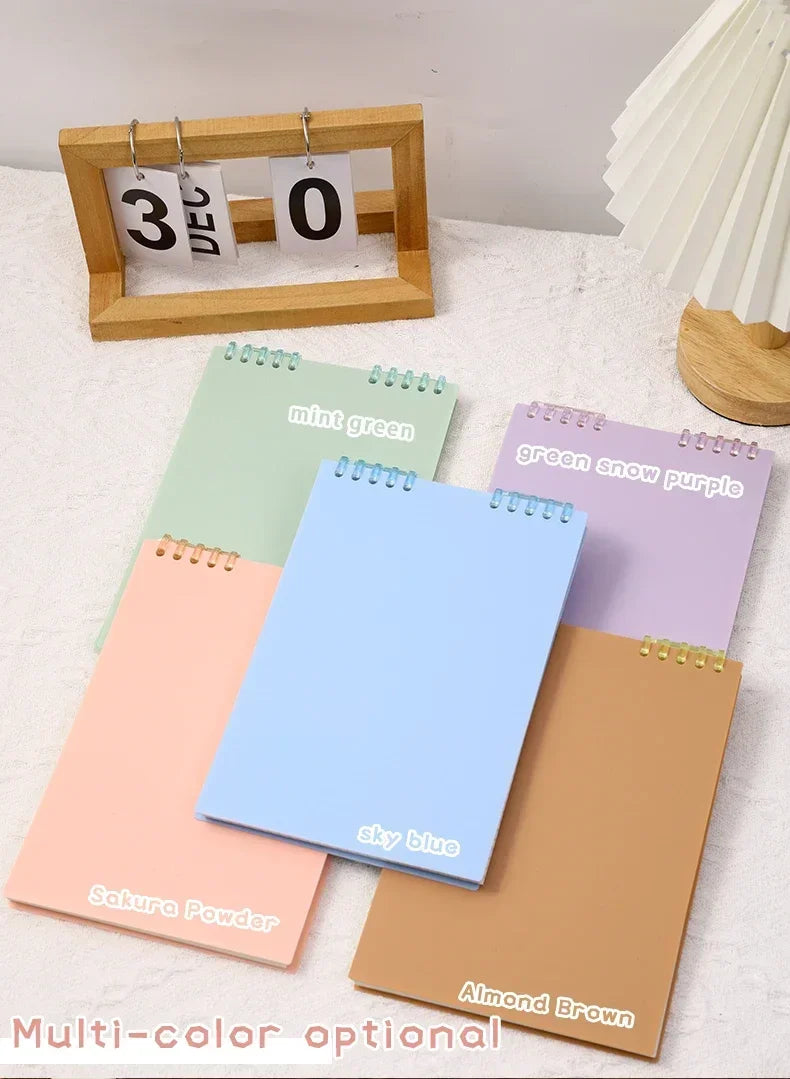 A5 60 Sheets Thick Notebook Spiral Binding Loose-leaf Notebooks with Lines Pages