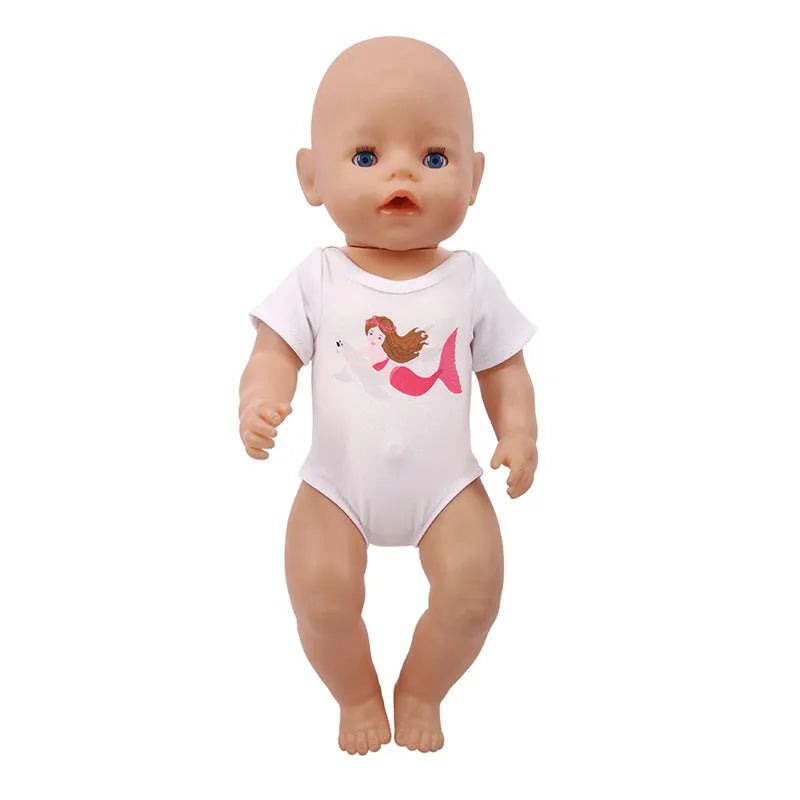 Multi-style Doll Swimsuit Cute Seaside Outfit For 43CM Baby Doll&18Inch American Doll Accessories,Our Generation Girl Gifts Toys