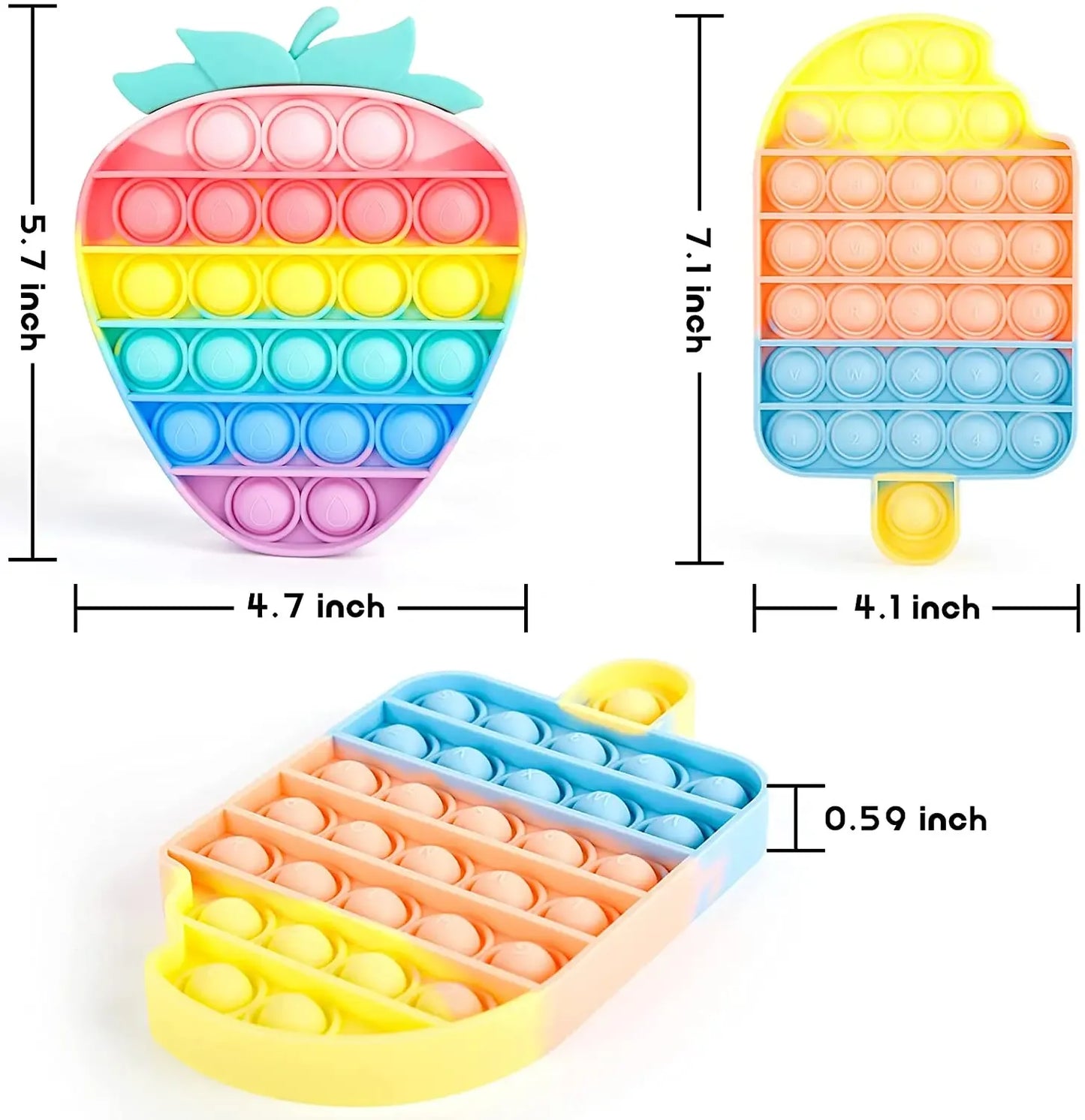 6-24pcs Random Fidget Toys Pop Mysterious Gifts Pack blind box Different Fidget Set Antistress Relief Toys for Children Adult