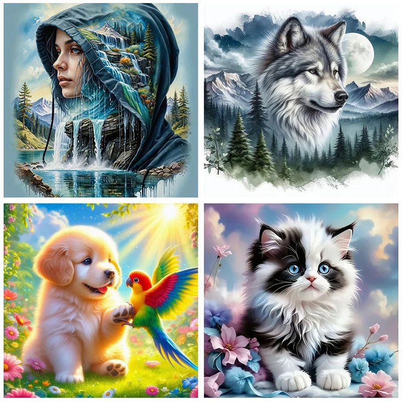 5D Diy Diamond Paintings Kits New 2025 Accessories 30x30 cm Wall Art Diamond Art Painting Kits Embroidery Full Crystal Mosaic