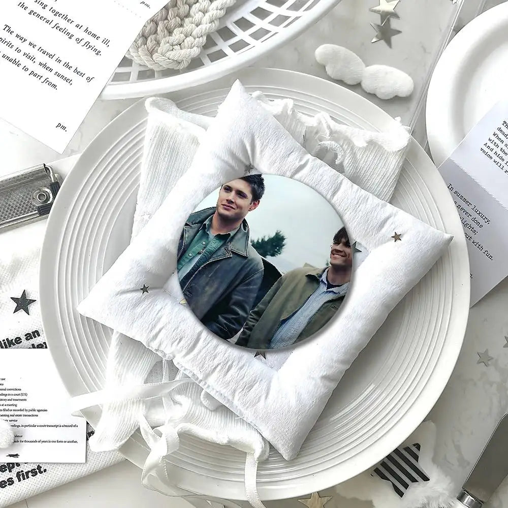 TV S-Supernatural Round Exquisite Badge Brooches Creative Pins For Clothes Hat Backpack Gift Accessories
