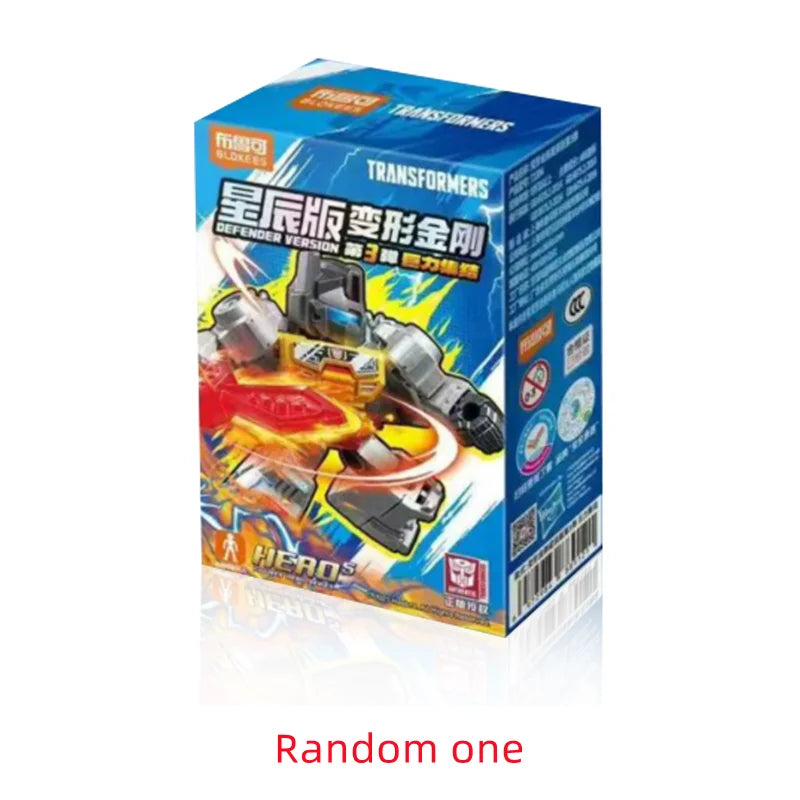 Blokees Transformers One Anime Movies Optimus Prime Bumblebee Starscream Soundwave Shockwave Cartoon Anime Robot Assembled Toy