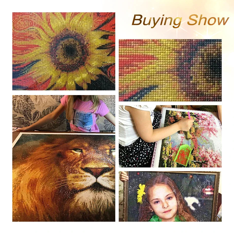 CHENISTORY Diamond Painting 5d Landscape Full Square Diamond Embroidery Mosaic Handicraft Wall Art  Decorations For Home