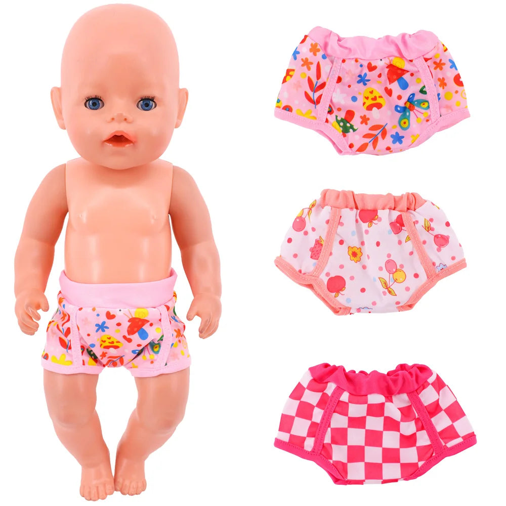 Pink Doll Clothes Pajamas Sleeping Bag/Shoes/Suitcase For 18Inch American Doll Girls 43Cm Reborn Baby Dolls Accessories Kids Toy