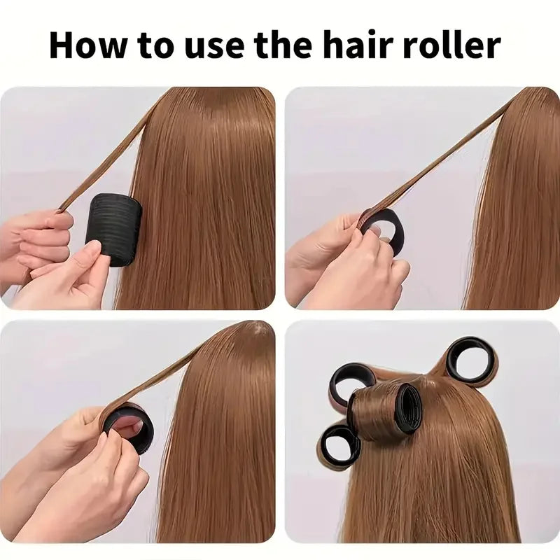 18pcs Hair Roller Set with Clips Self-Gripping Curlers for Long/Medium/Short Hair And Bangs Curling Iron Roller Hairstyling Tool