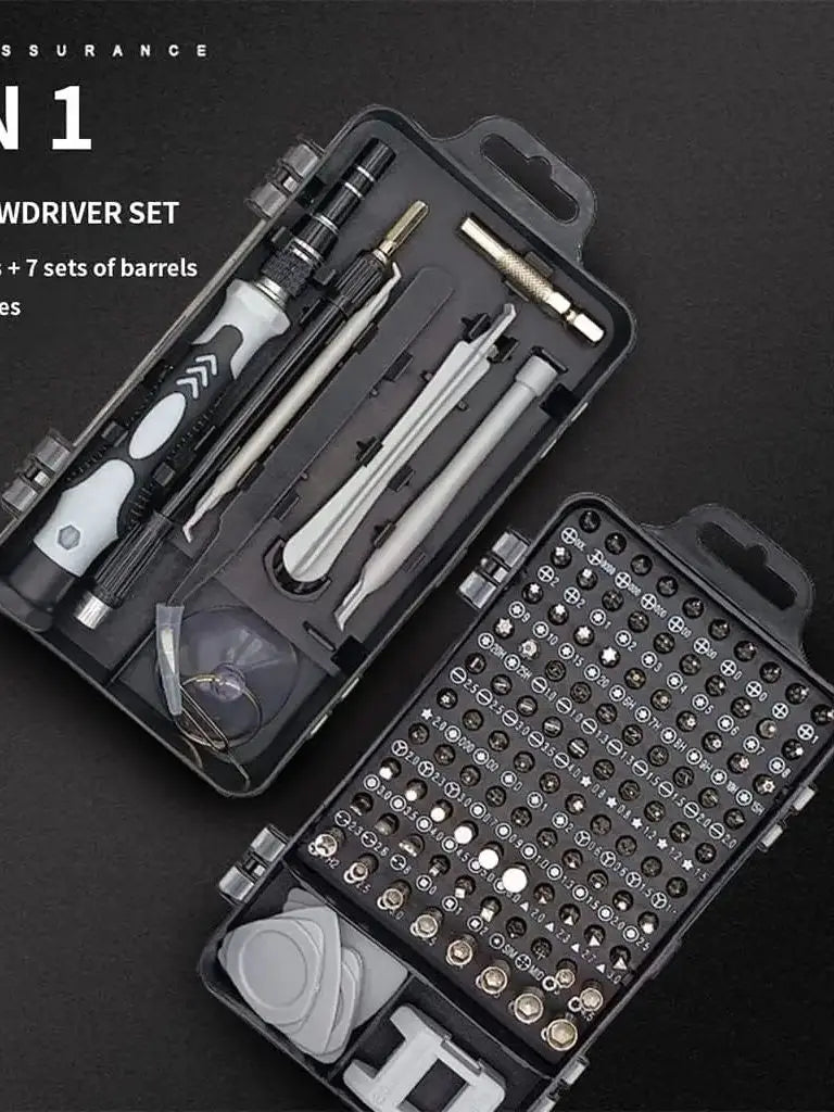 115-in-1 Precision Screwdriver Set, Professional Multi-Functional Repair Tool, with 98 Magnetic Screwdriver Bits, Suitable for iPhone and Glasses