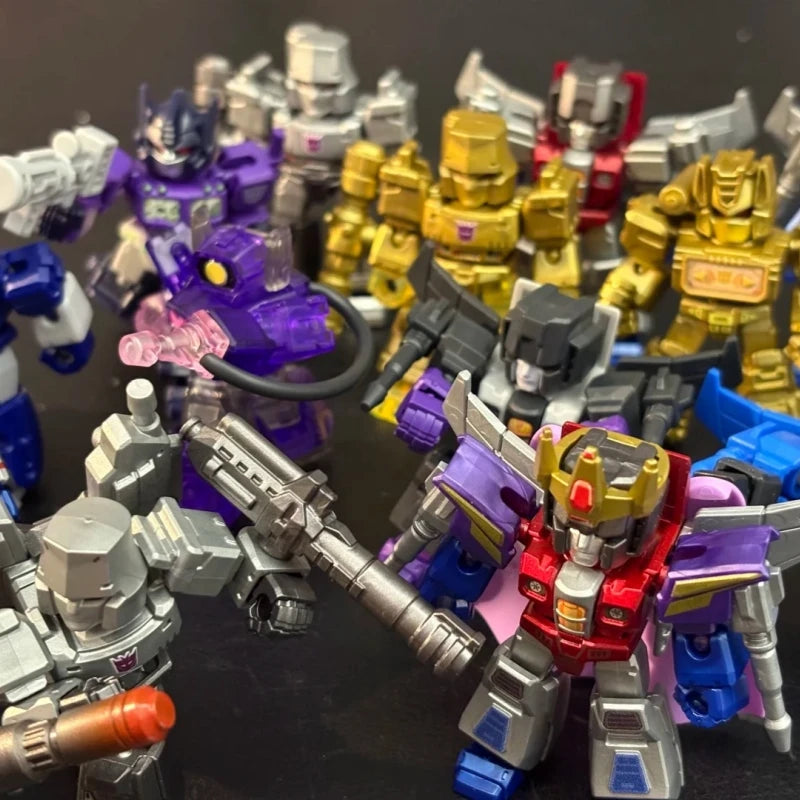 Hot Blokees Transformers Defender Version 1234 Starry Edition Blind Box All Series Hidden Robot Assembly Model For Kids Toy Gift