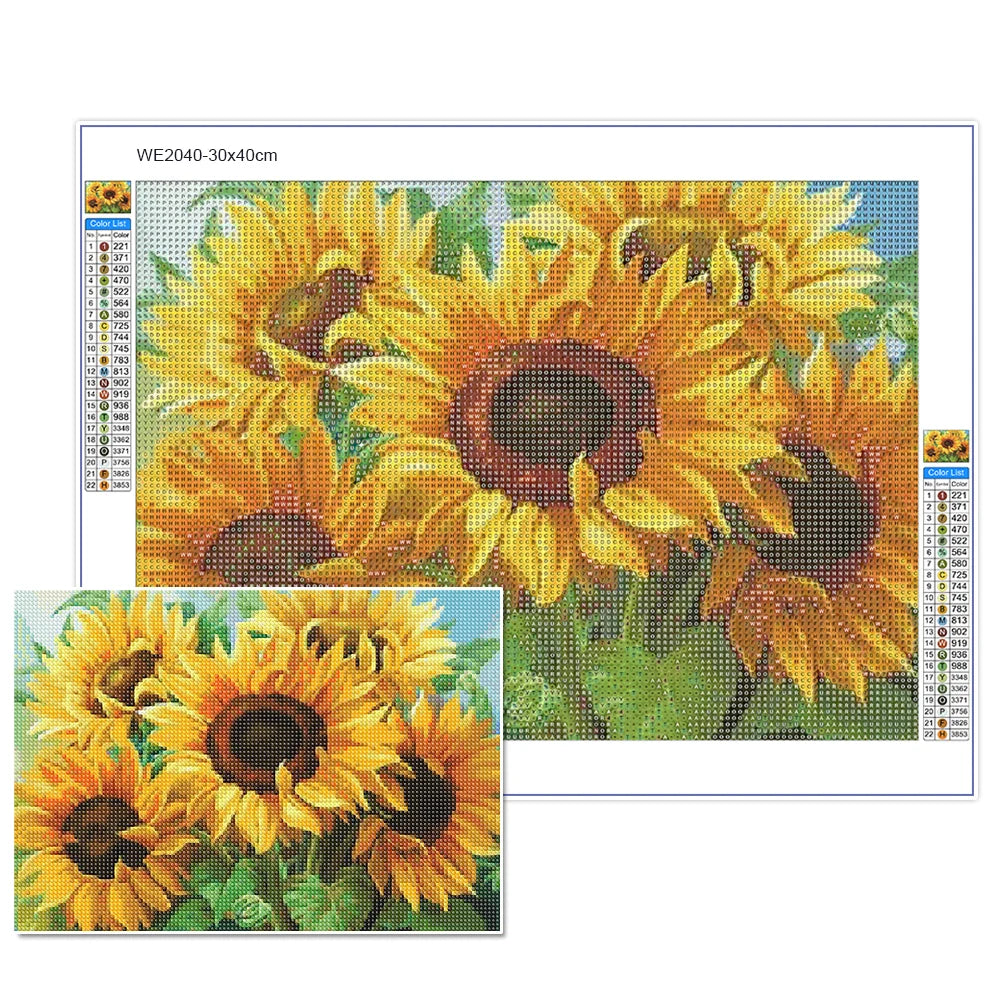 5d Diamond Painting Sunflower New Collection 2023 Diamond Embroidery Flowers Cross Stitch Kits Full Round Mosaic Hobby Art