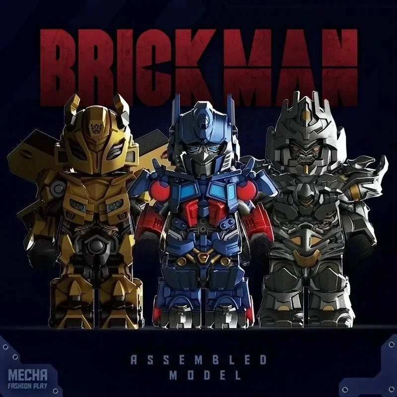 Optimus Transformers Blocks Small Particles MOC Megatron Children's Assembly Toy Bumblebee Model Desktop Ornament Holiday Gifts