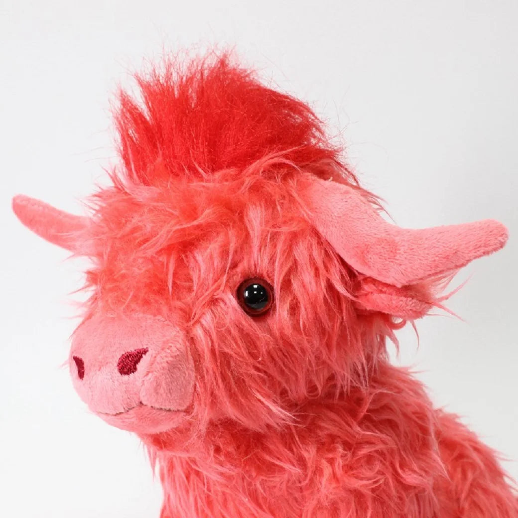 Cute Highland Cow Plush Toys Stuffed Animal Toy Dolls Simulation Long Hair Cow Plush for Kids Birthday Gift Home Decoration