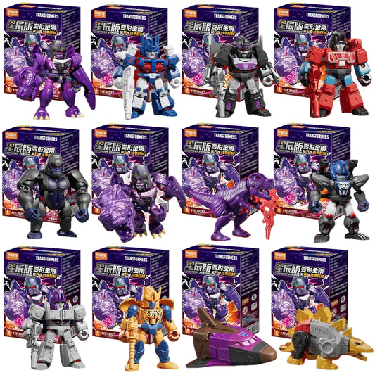 Blokees Transformers Building Blocks Defender Version Optimus Prime Bumblebee Robot Cartoon Anime Transformation Collection Toys