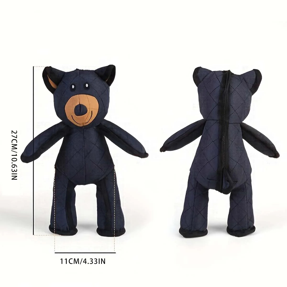 Squeaker Teddy Bear Dog Toys Aggressive Chewers Indestructible Stuffed Plush Dog Squeaky Toys Keep Them Busy For All Dogs Breeds