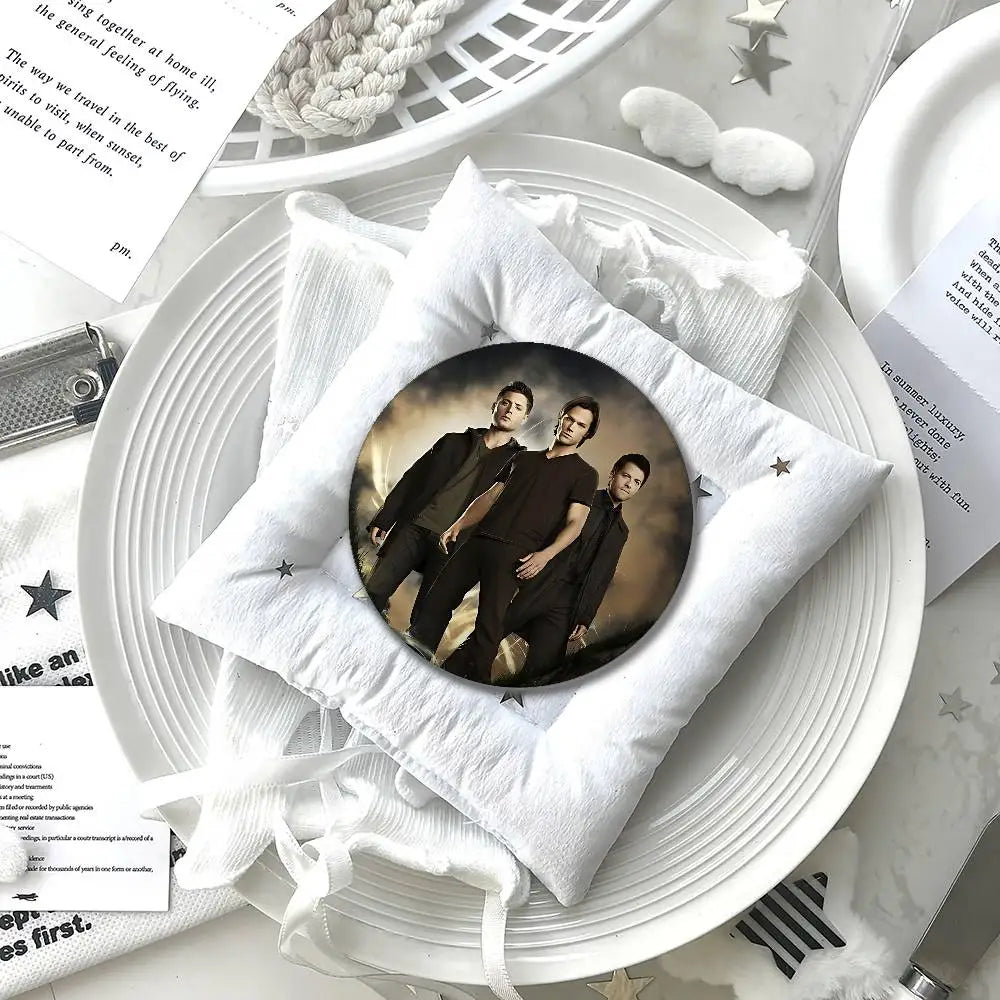 TV S-Supernatural Round Exquisite Badge Brooches Creative Pins For Clothes Hat Backpack Gift Accessories