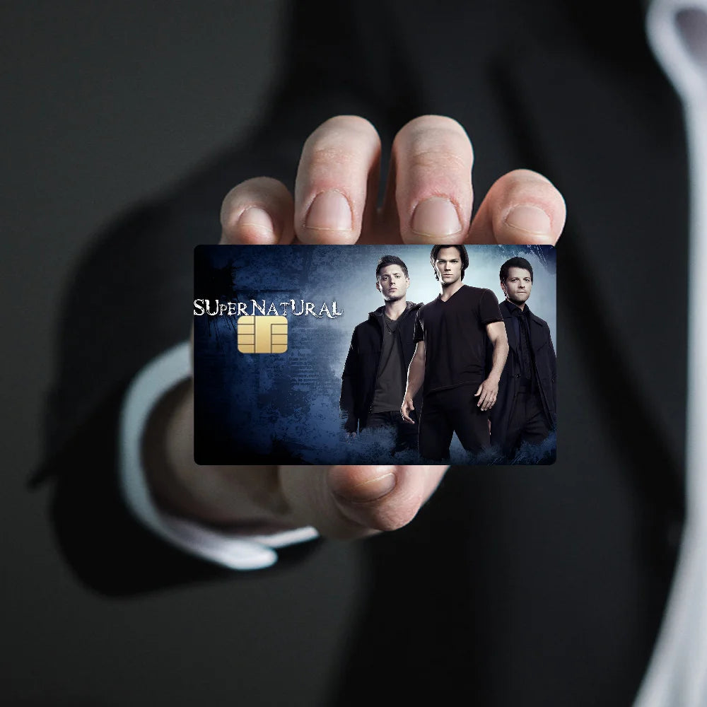 TV Play Series Supernatural Movie100% Hot Sale Amine Credit Debit Bank Card Bus Card Film Skin Sticker