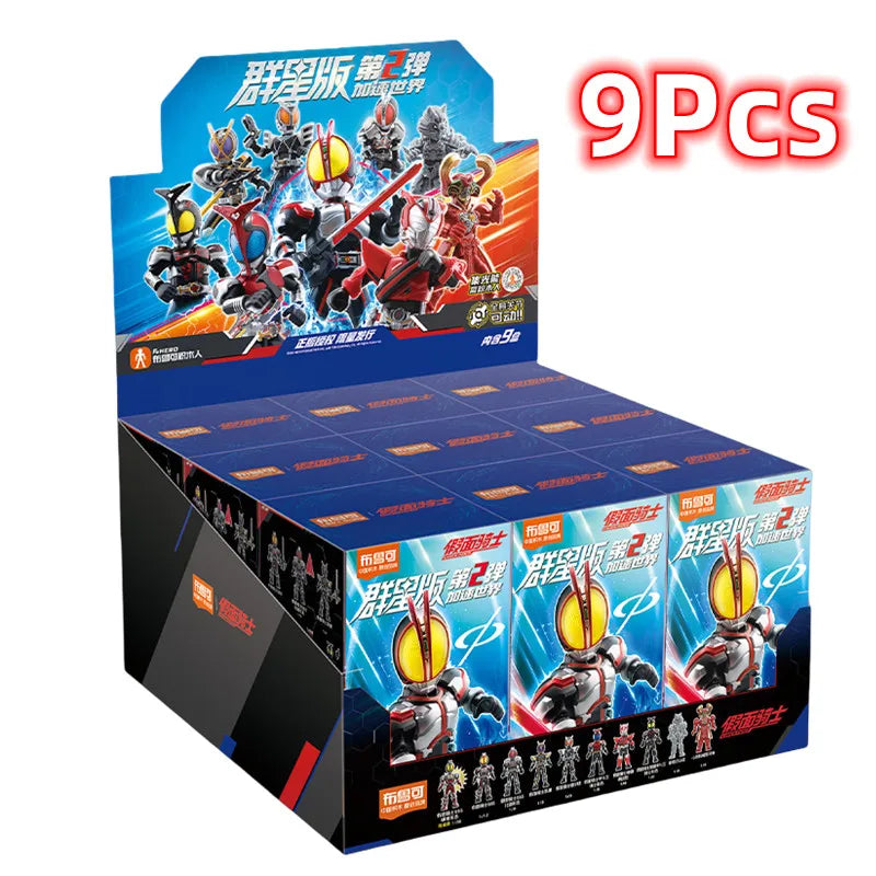 1/9Pcs BLOKEES Blind box Episode 3 survival game Kamen Rider Ex-Aid Tycoon Saber Genm Glare Movable Model Assembled Toys