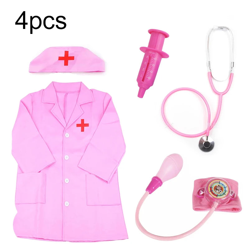 Children Simulation Doctor Toys Pretend Play Plastic Gift for Fun Role Playing Game Dress Up Costume Birthday Presents TMZ