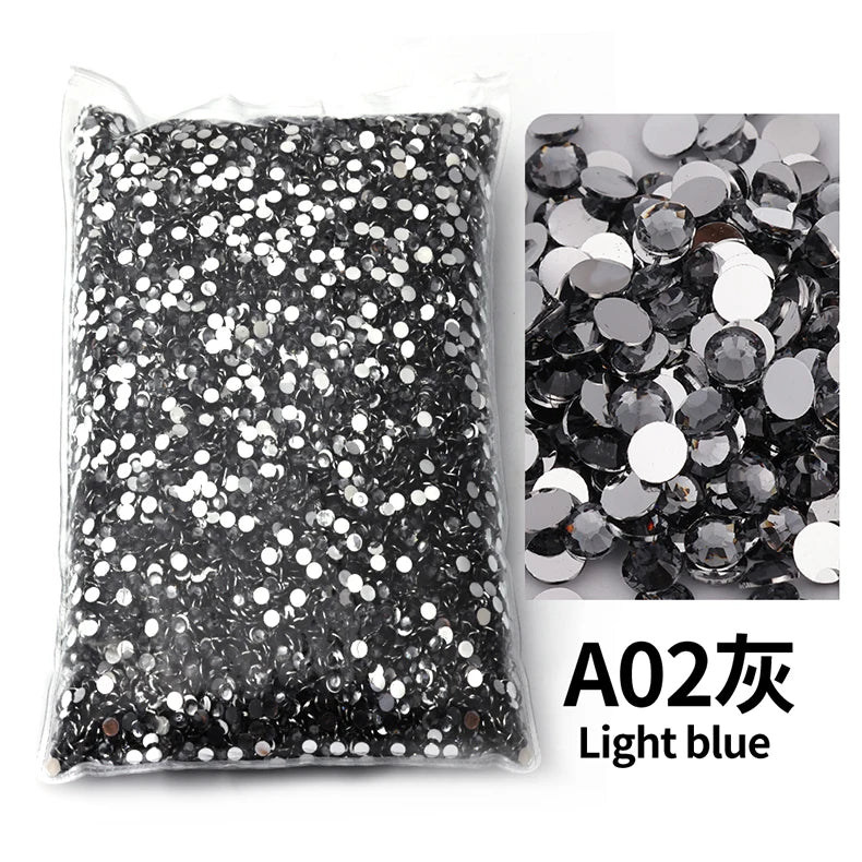 Big Package 2-6mm Resin Non Hot Fix Rhinestones Bulk Wholesale Flat Back Plastic Crystals Nail Diy Glitters Cтразы Stone
