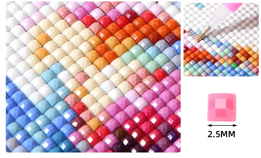 DIY Diamond Painting Abstract Woman Diamond Art Painting Kits 5D Full Round Square Drill,Diamond Art Kits for Adults,Home Decor