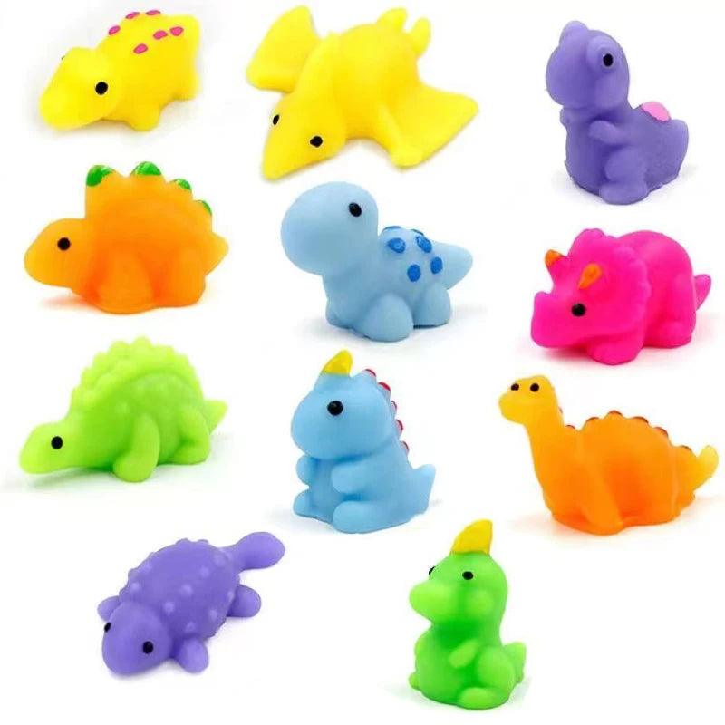 30PCS Mini Kawaii Dinosaur Mochi Squishy Fidget Toys For Kids Party Favors Gifts Regalos Cumpleaños Niños Para Invitados