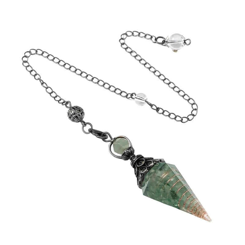 Esoterics Lazuli Crystal Pendulums Healings Stone for Witchcraft Ritual