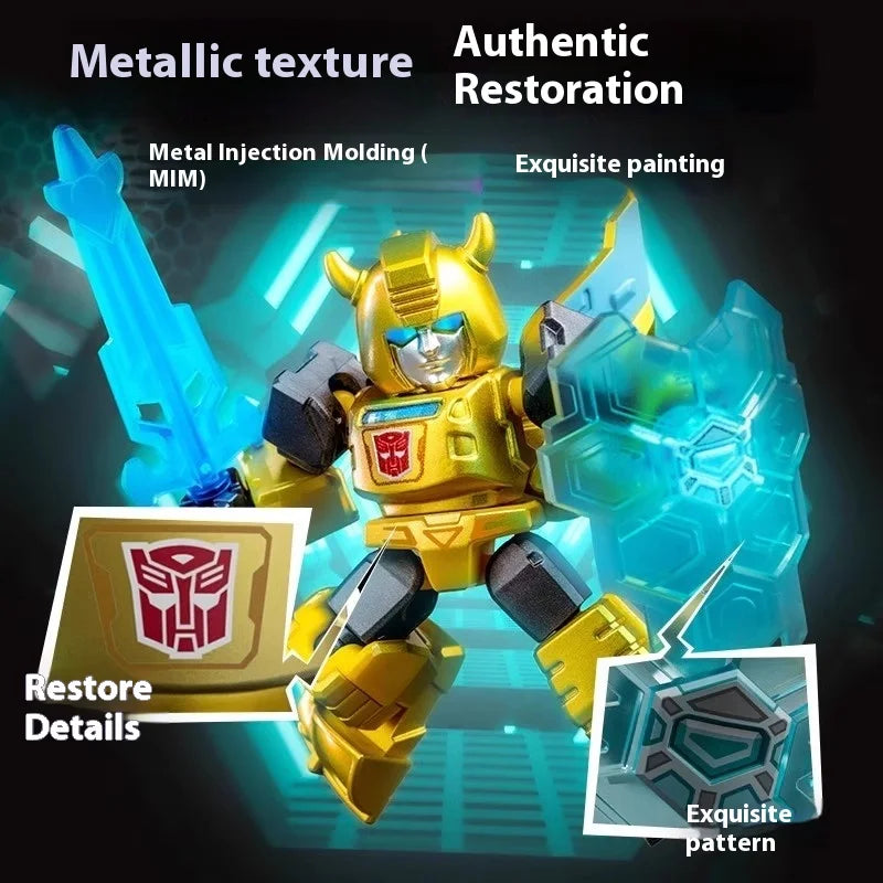 Blokees Transformers Defender Series Starry Edition V2 Optimus Prime Megatron Starscream Bumblebee Assembly Blocks Toy Kid Gifts