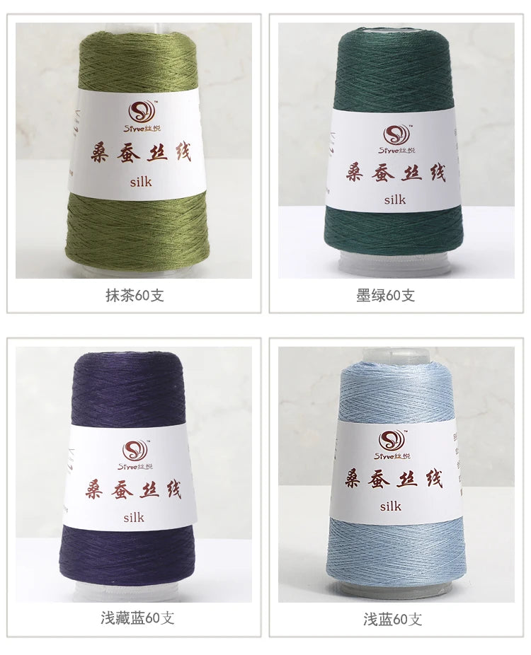 Real Silk Yarns for Knitting and Crochet