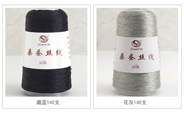 Real Silk Yarns for Knitting and Crochet