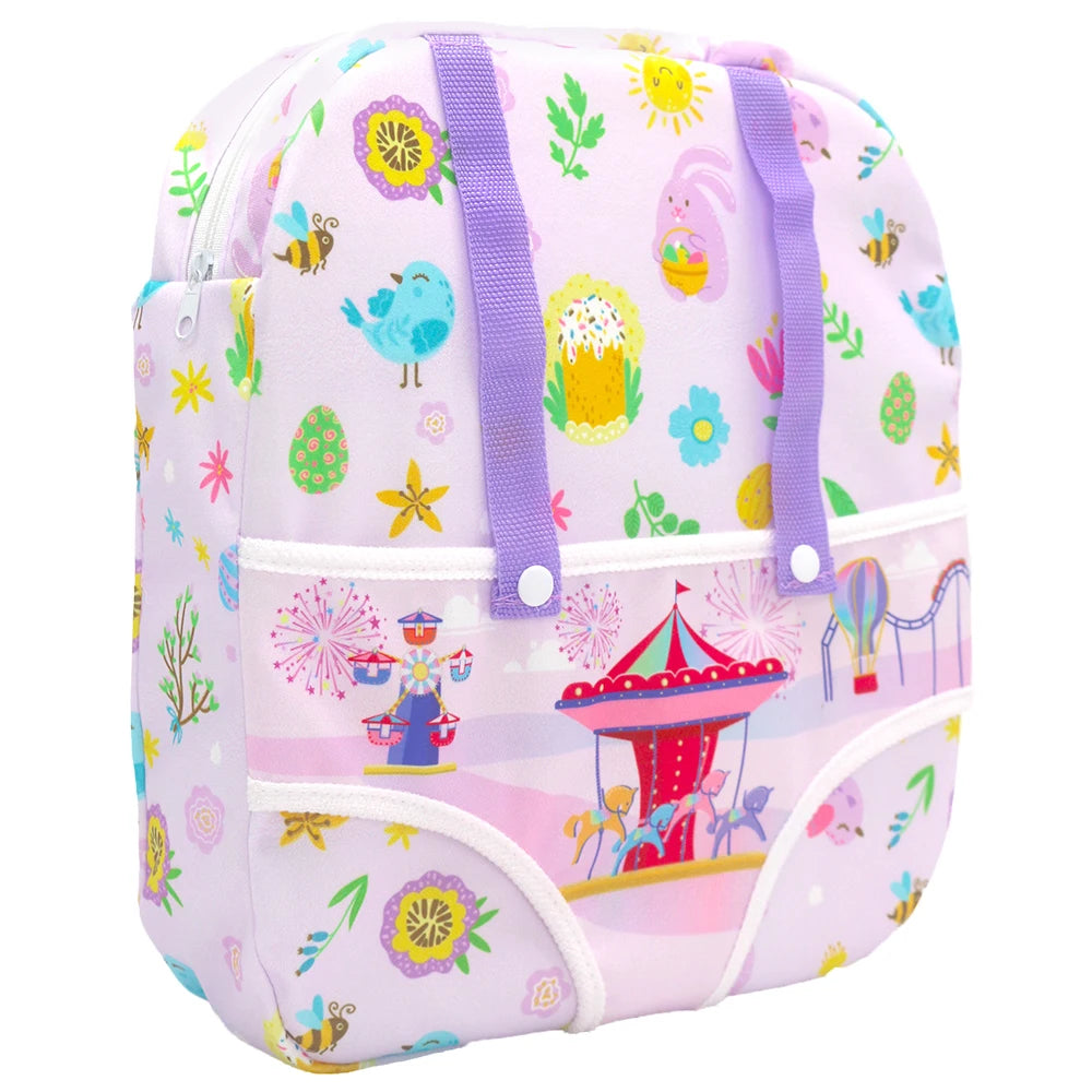 Alpaca Style Dolls Out Going Carry Bag 43-45cm Newborn Doll Clothes Accessories Christmas Birthday Gift18 Inch Doll Backpack Bag