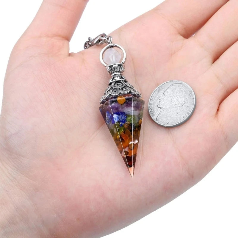 Esoterics Lazuli Crystal Pendulums Healings Stone for Witchcraft Ritual