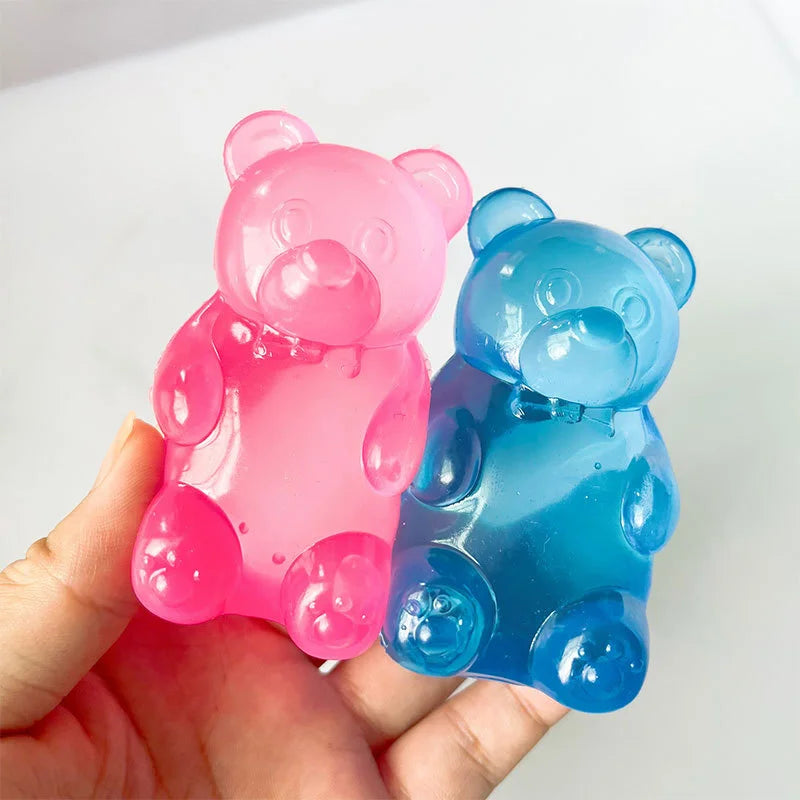 Squishy Bear Stress Ball - Soft Slow Rise Sensory Fidget Toy for Adults Kids Anxiety Relief, Squeeze Relax Gift