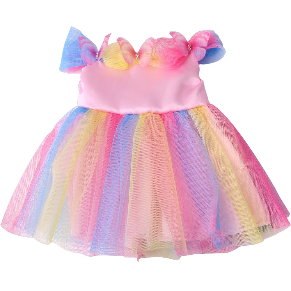 Cute Princess Tutu Skirt American 18 Inch Girl Doll Tulle Dress Children Toys Ours & Generation Dolls Cute Skirt Accessories