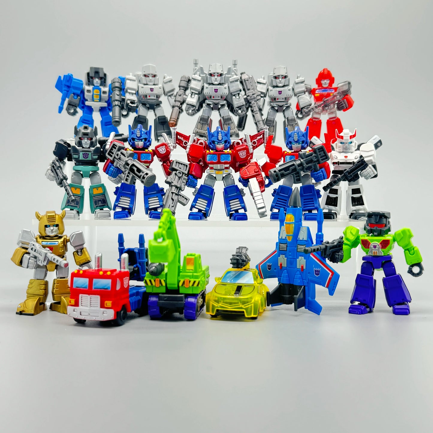 Hot Sale Blokees Transformers Defender Version 5.5cm V1 V2 Optimus Prime Megatron Ironhide Thundercracker Robot Toys Kids Gifts