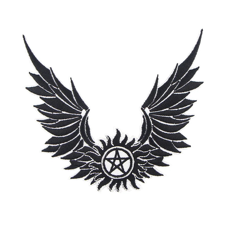 Supernatural TV Series Patch Iron On Patches For Clothing Stickers Embroidered Patches On DIY Clothes Stripes For Students