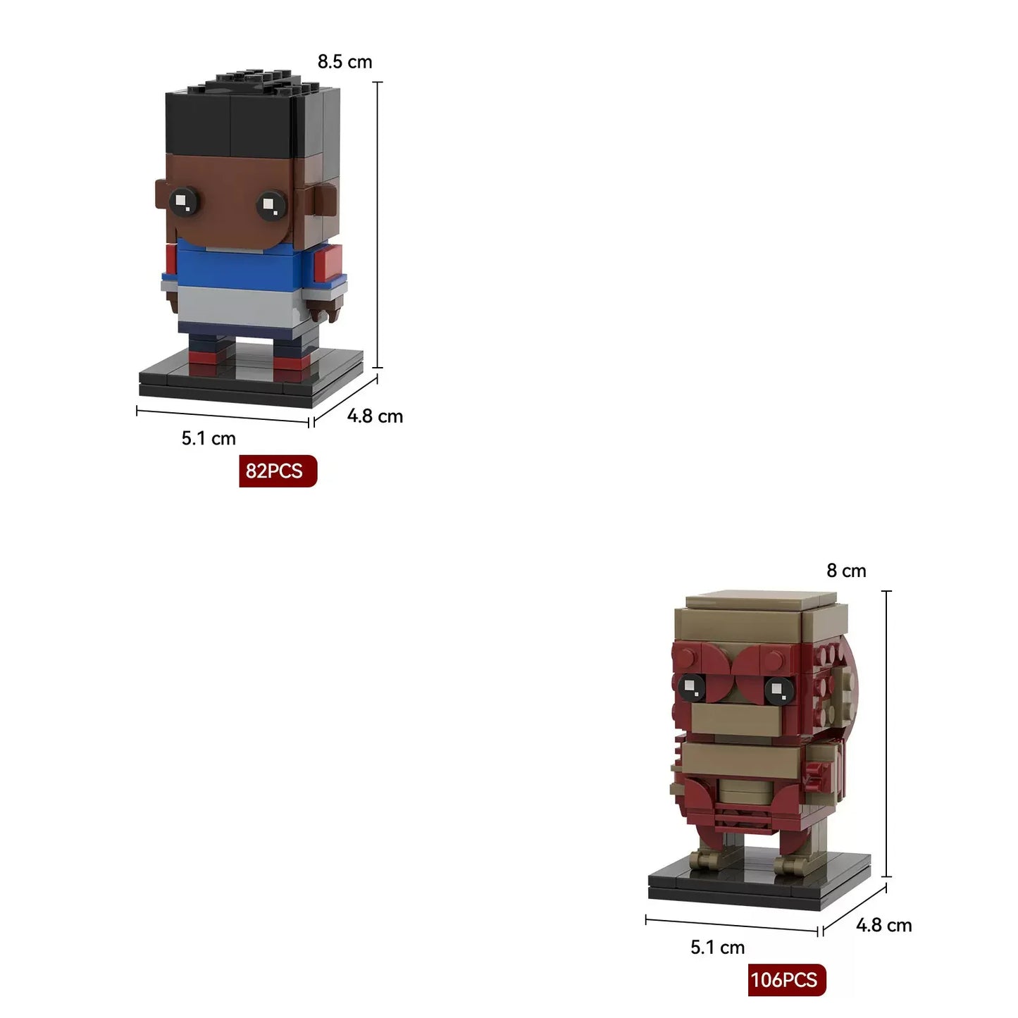 Brick Head Z model building toys, creative home decorations, building blocks sets, children's birthday gifts, educational toys