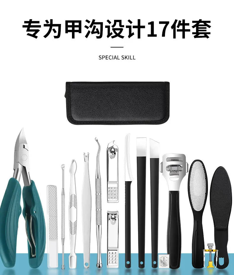 Nail Clipper Set Convenient Beauty Tools Ingrown ToeNail Scissors Dead Skin Manicure Nail Trimmer Pedicure Knife Manicure Tool