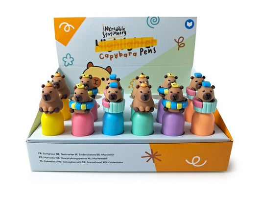 Capybara Highlighter Pen with Topper