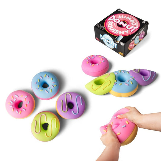 SCRUNCHEMS SQUISHY JUMBO DONUT WITH PEELABLE COATING